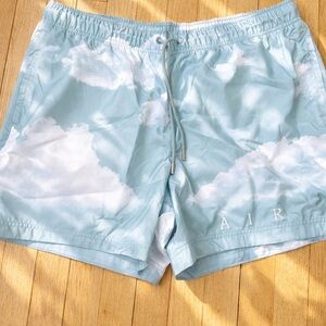 NWT Nike Jordan “AIR” Cloud Print Swim Trunks XL 🌊☁️